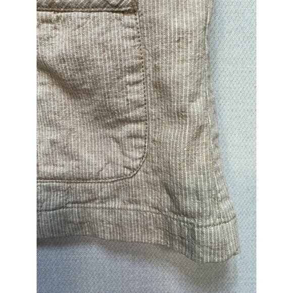 Talbots Womens Linen Blend Blazer Jacket Sze18 Beige Casual Button Front Pockets - Picture 6 of 11